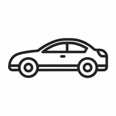 new style private car vector icon on white background
