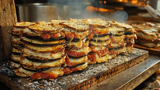 parmigiana di melanzane italian cuisine video