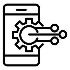 smart tech vector icon