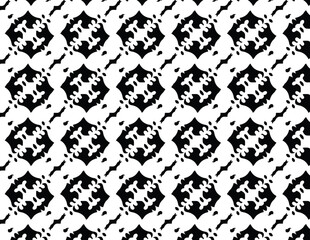 Pixelated Quatrefoil Grid Pattern