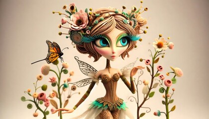 "Hadas de Arcilla: Magia Modelada a Mano"
