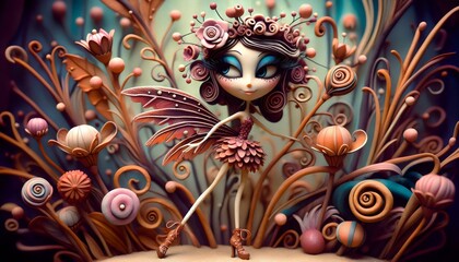 "Hadas de Arcilla: Magia Modelada a Mano"