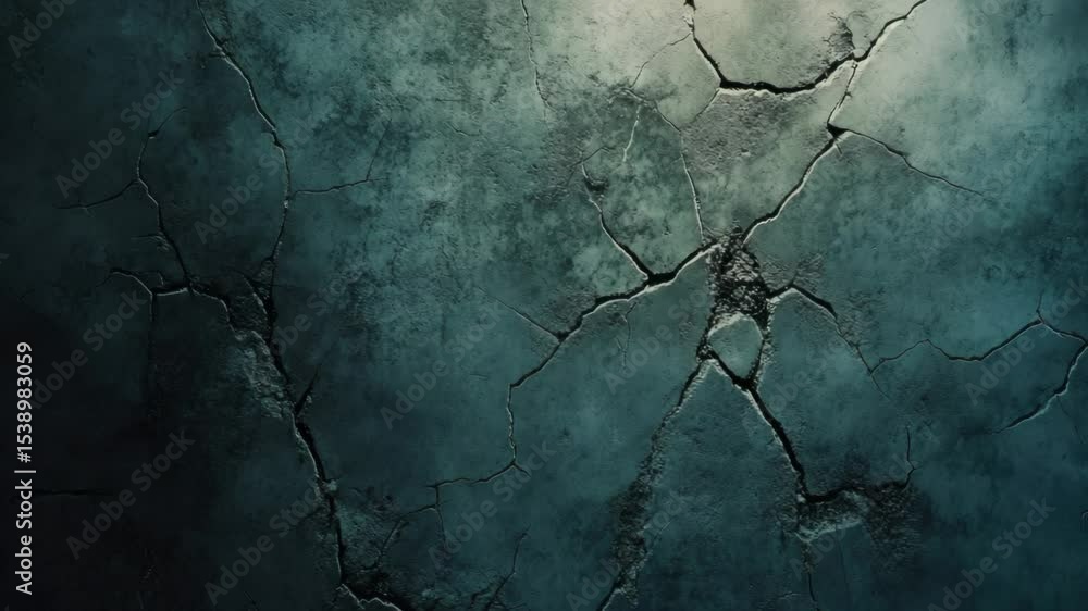 Poster a damaged concrete wall with a hole in it, suitable for use in scenes where destruction or decay is 