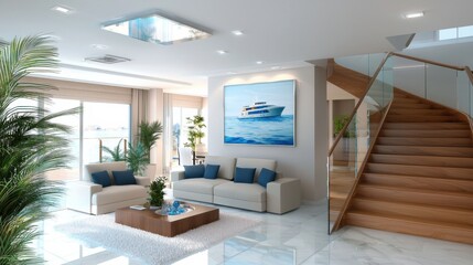 Bright and modern cat hotel playroom equipped with glass panels and climbing platforms for feline entertainment and exercise