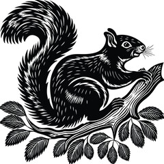 squirrel on a branch
