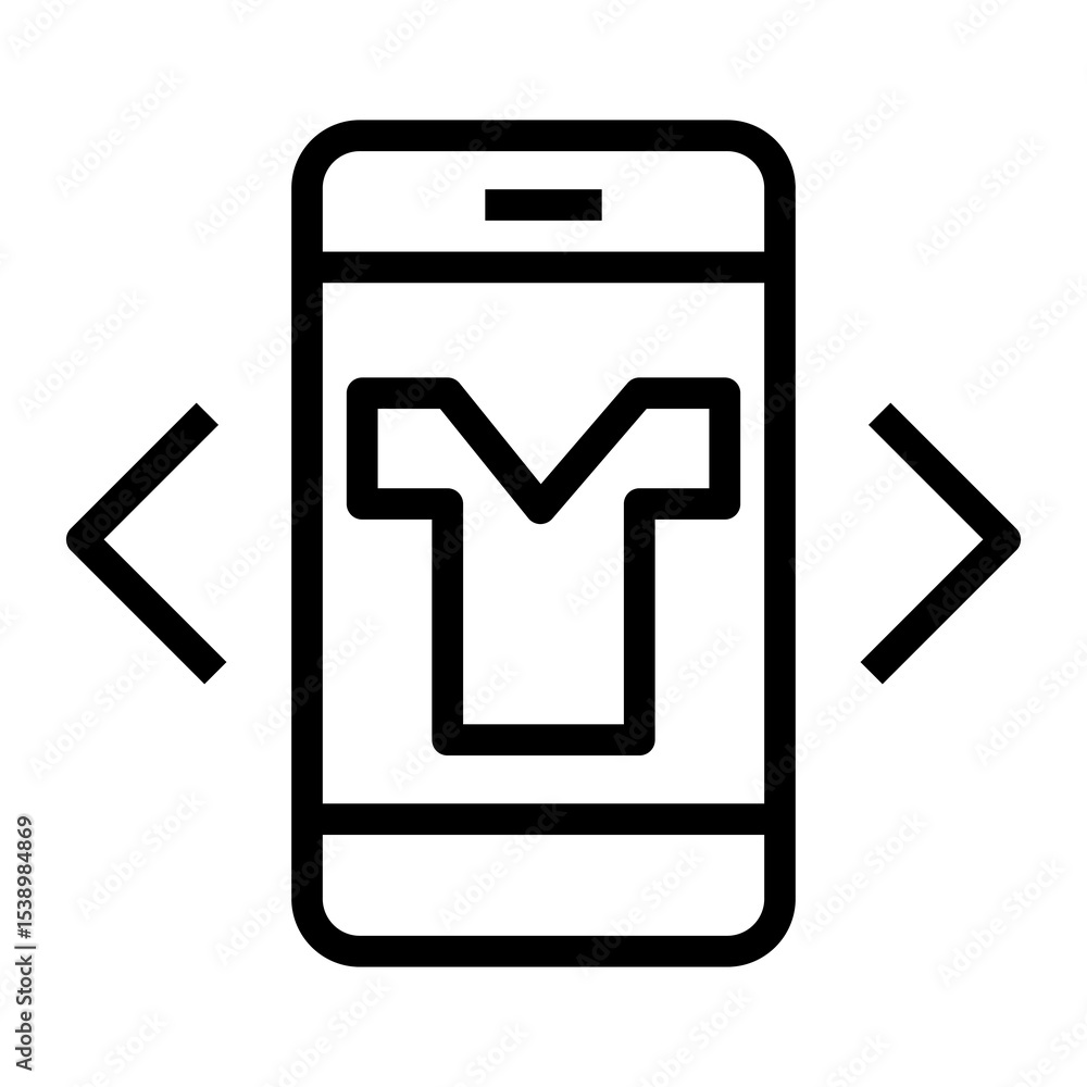 Poster digital try on icon