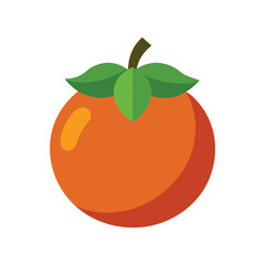 Medlar fruit with orange skin and seeds Vector illustration on white background