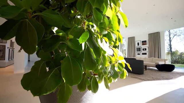 Indoor plant in modern home