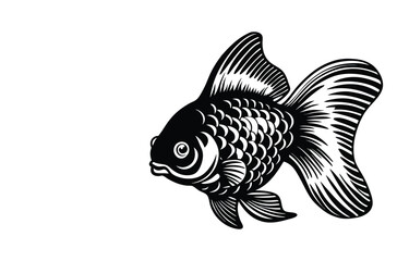 Sardine side view. Vintage woodcut engraving style vector illustration.