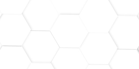Fototapeta premium Futuristic 3D White Light hexagon Geometric Structure Featuring Abstract Polygonal Honeycomb Pattern, Technology-Inspired Design, and a Luxurious, Modern Vector Background for Innovation