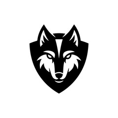 Fototapeta premium wolf head sign. Design element for sport team logo, emblem, badge, mascot.