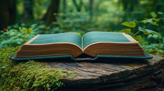 A book lies open, inviting exploration, with its pages filled with stories, knowledge, and imagination, waiting to unfold new worlds and journeys for curious minds.