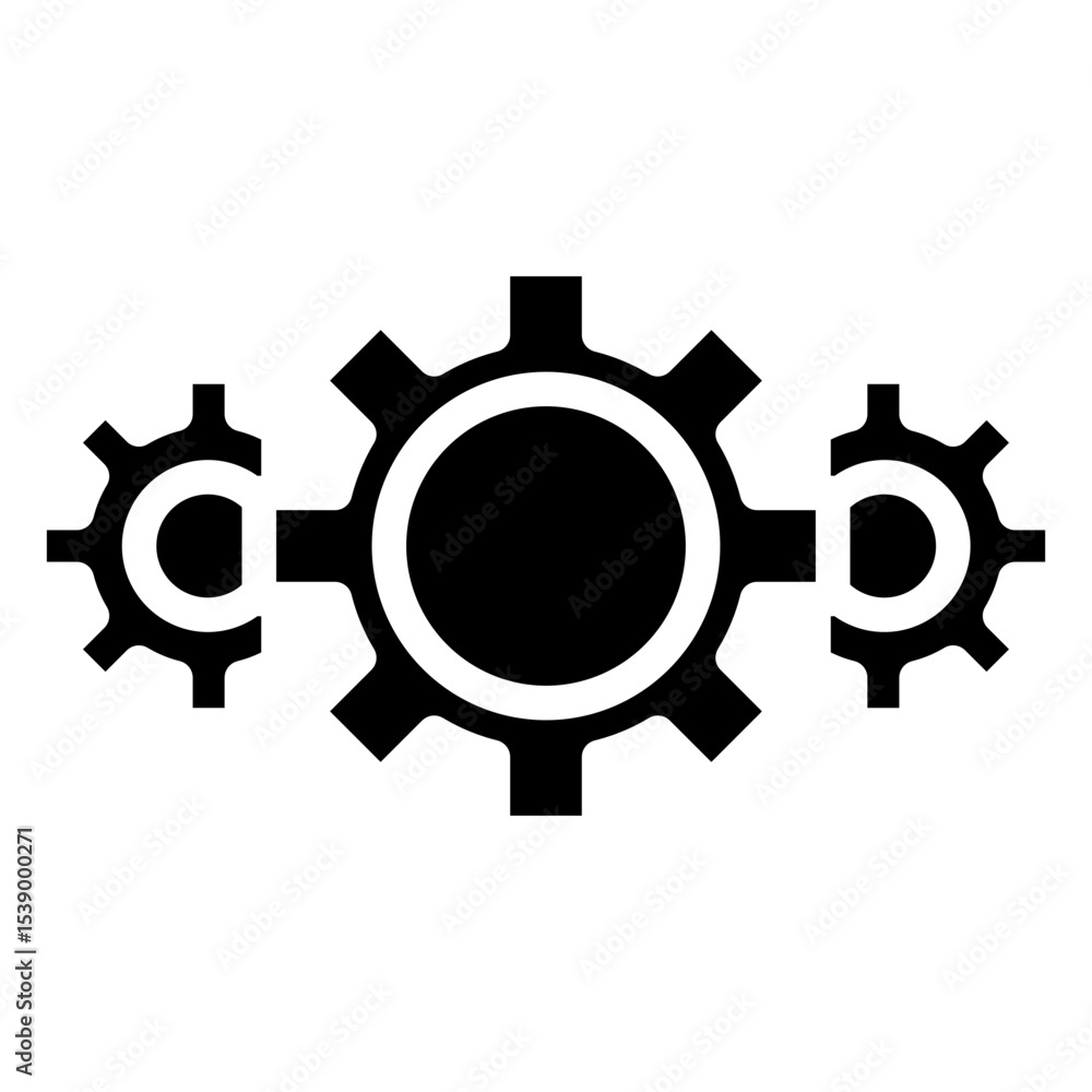 Poster automation vector icon