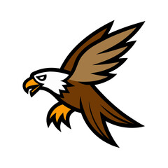 Obraz premium vector illustration of a eagle bird