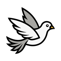 Obraz premium dove of peace vector illustration