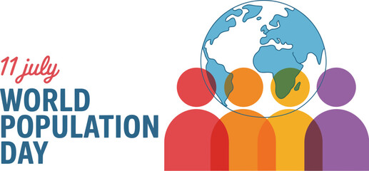 World Population Day July 11th Global Community Graphic
