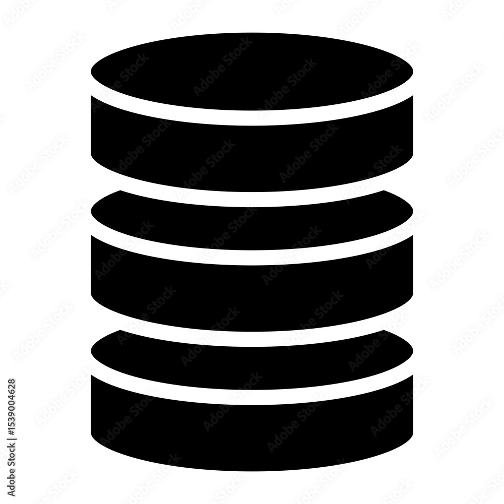 Poster server vector icon