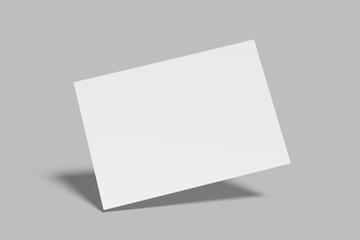 A4 landscape Flyer Blank Mockup