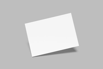 A4 landscape Flyer Blank Mockup