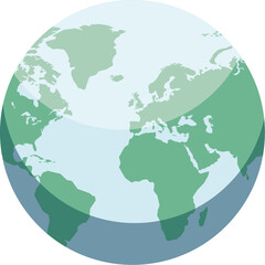 Fototapeta premium A Simple Representation Of Earth Vector Image