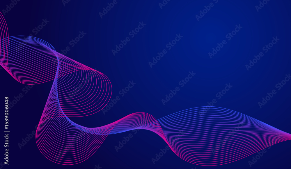 Poster abstract wave background. line wave.
