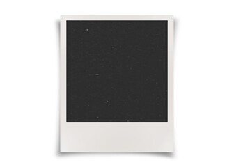 Polaroid Photo Frame Mockup. Album Card On Transparent Background. Retro Photo Template. Memories Card. Quick print camera shot