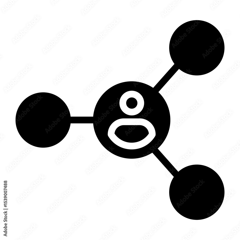Poster connection vector icon