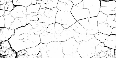 Abstract old wall grunge black and white concrete crack scratch in the  pattern  wall grunge texture background.
