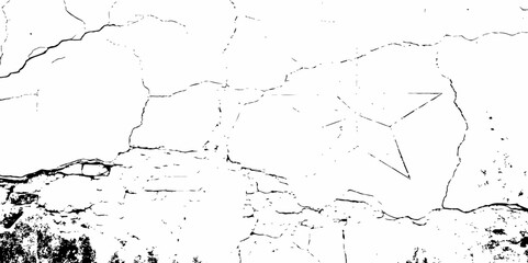 Obraz premium high contrast black and white image of a cracked white wall with cracks and damaged texture, creating an abstract and distressed background look