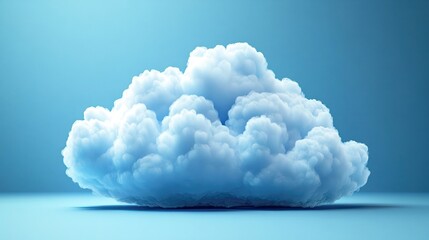 Futuristic Cloud Computing Symbol, Representing the Integration of Advanced Cloud Technologies, Data Storage, and Connectivity in a Digital World