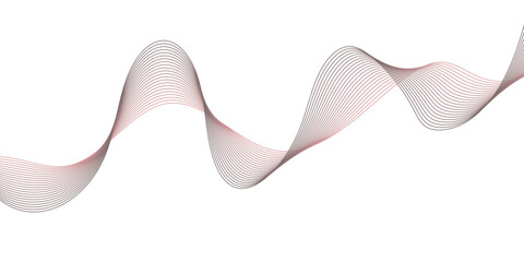 abstract colourful wave line background on white background.	
