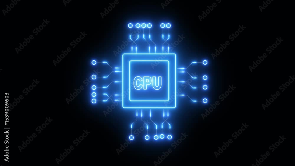 Poster cpu hacker holding a glowing red chip symbolizing artificial intelligence in cybercrime, darkweb, an