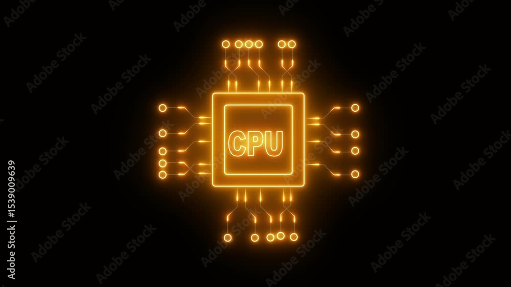 Poster cpu hacker holding a glowing gold chip symbolizing artificial intelligence in cybercrime, darkweb, a