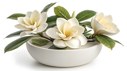 White lily flower in a vase tropical beauty