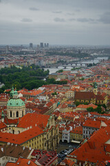 Obraz premium Detail of Moldava river in Prague, Czech Republic