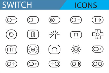 Collection of Simple and Interactive Switch Icons for UI Designers

