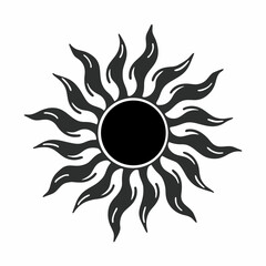 Bright vector illustration of a warm summer sun and radiant sunflower, symbolizing nature's sunny design