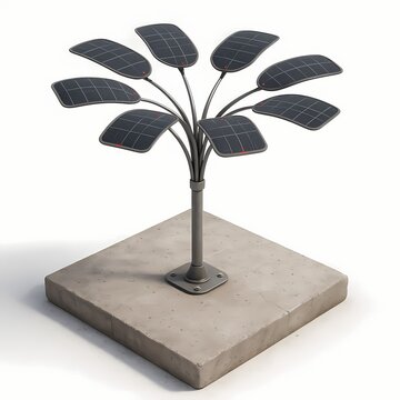 Solar Tree with Leaf Panels