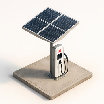  Solar Panel Charging Station
