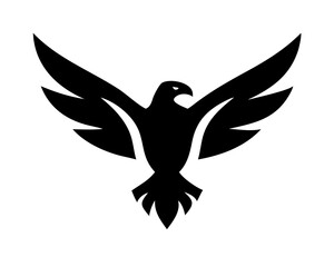Fototapeta premium Eagle Icon Logo Template - Predator Bird Silhouette Vector Illustration