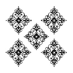 Laurel Wreath Silhouette Set | Black Vector Leaf Awards Icons | Classic Victory Branch Clipart for Logos, Certificates, Badges, and Graphic Design