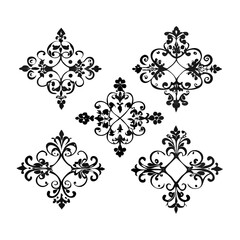 Laurel Wreath Silhouette Set | Black Vector Leaf Awards Icons | Classic Victory Branch Clipart for Logos, Certificates, Badges, and Graphic Design