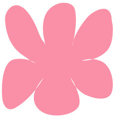 Colorful abstract cartoon shape on white