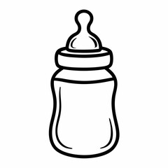 baby bottle and spoon