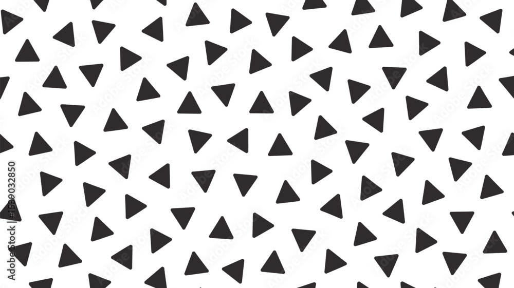 Poster seamless pattern background with black triangles vector geometric textile design wallpaper abstract 
