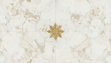 Elegant White Marble Texture with Gold Floral Design Ideal for Luxury Interiors and Backgrounds