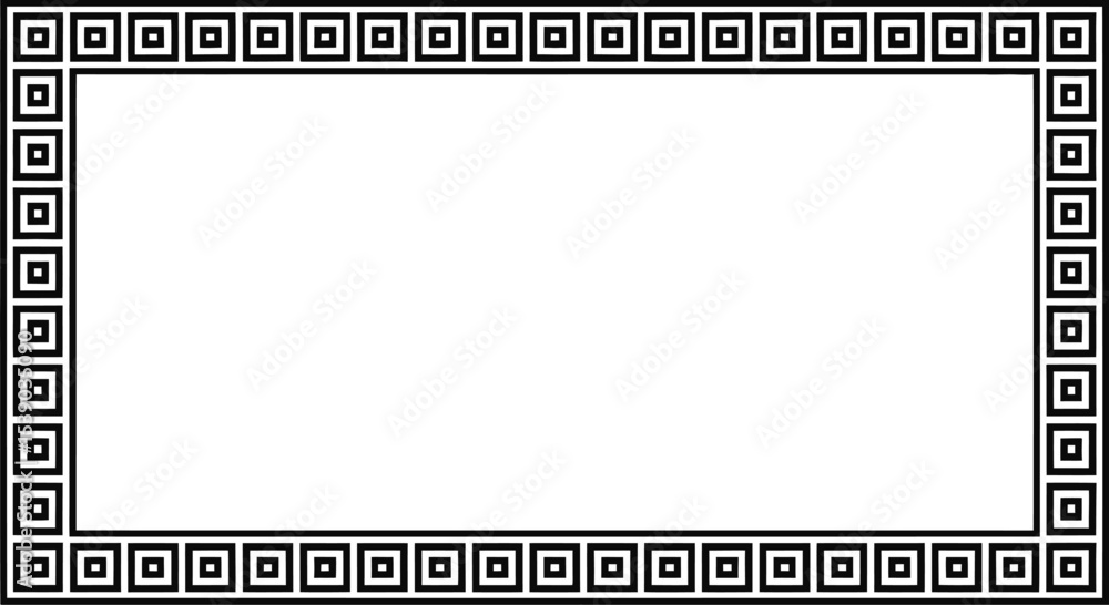 Aufkleber geometric square border design vector illustration for graphic design and creative projects use 100 
