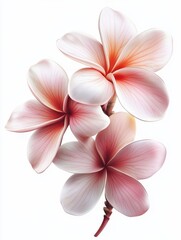 Fototapeta premium frangipani flower isolated on white