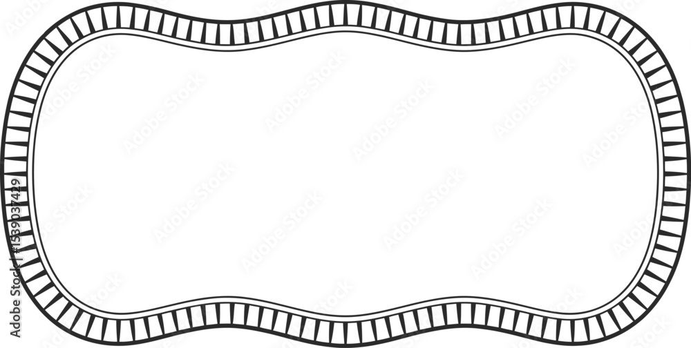 Poster abstract decorative frame border design element vector graphic illustration template isolated 100 ch