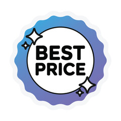 Best price guarantee badge sticker design